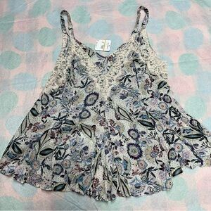 NWT Free People Garden Combo Tank top blouse.